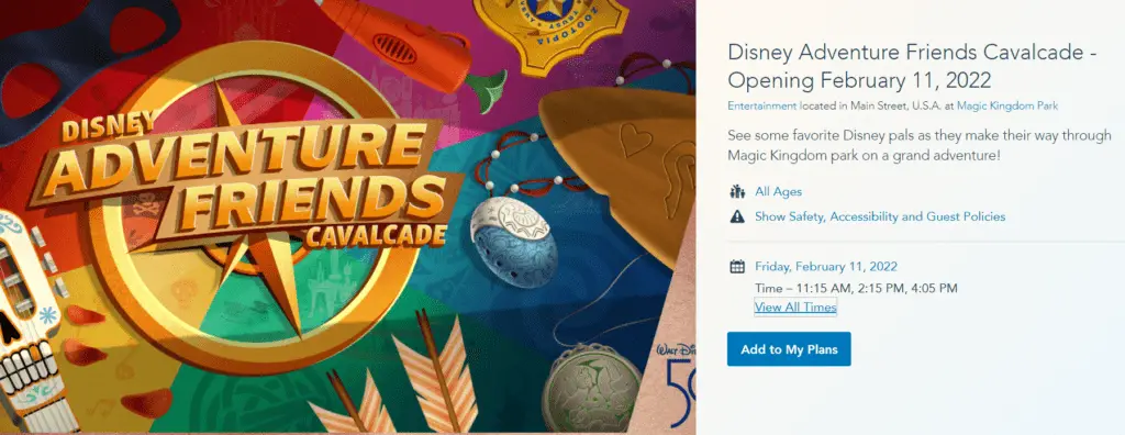 Showtimes revealed for New Stage Show & Cavalcade coming to Walt Disney World