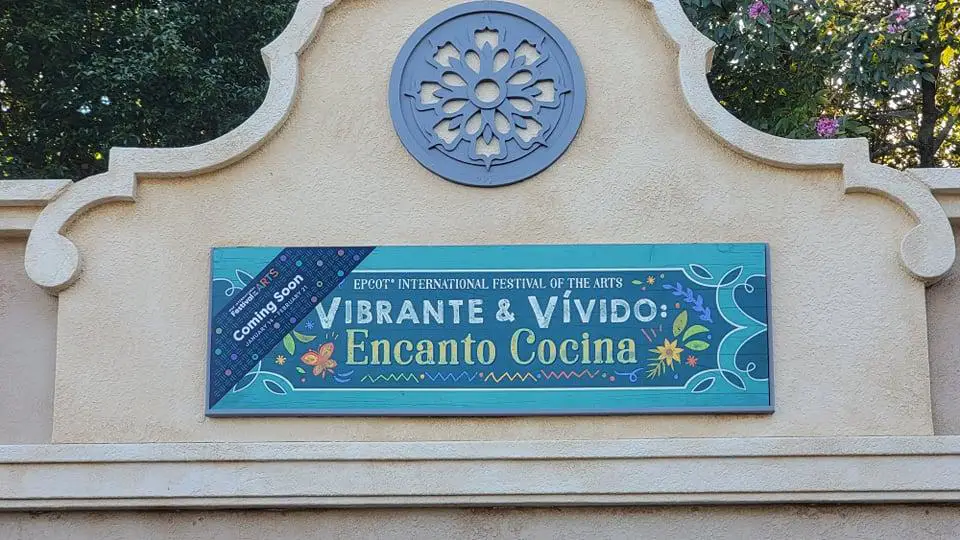 New Encanto Themed Food Booth appearing for Epcot Festival of the Arts