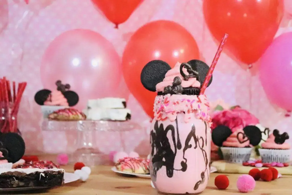 Sweet Mickey Valentine’s Day Milkshake To Treat Yourself This Valentine’s Day!