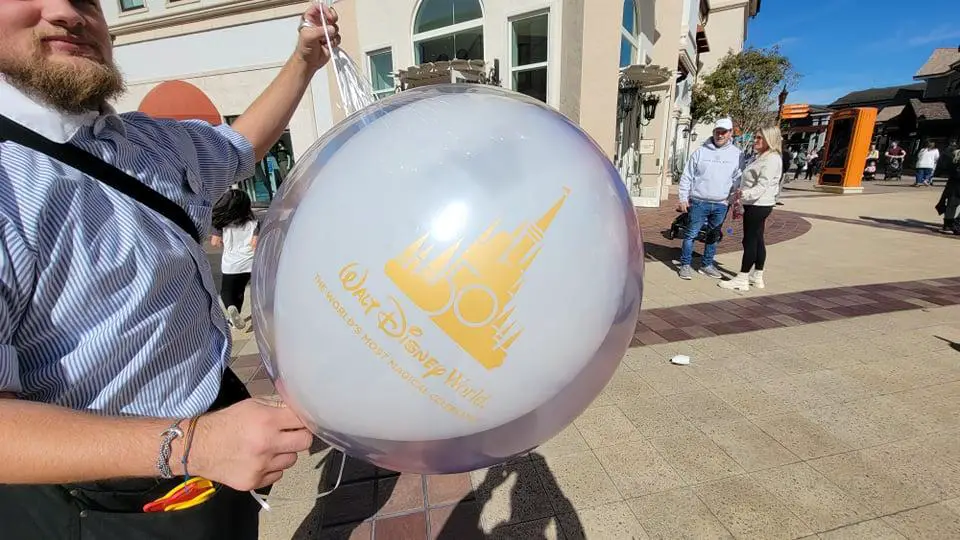 New Light up 50th Anniversary Balloon at Walt Disney World