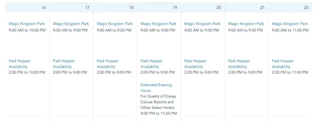 Magic Kingdom Extends theme park hours in January
