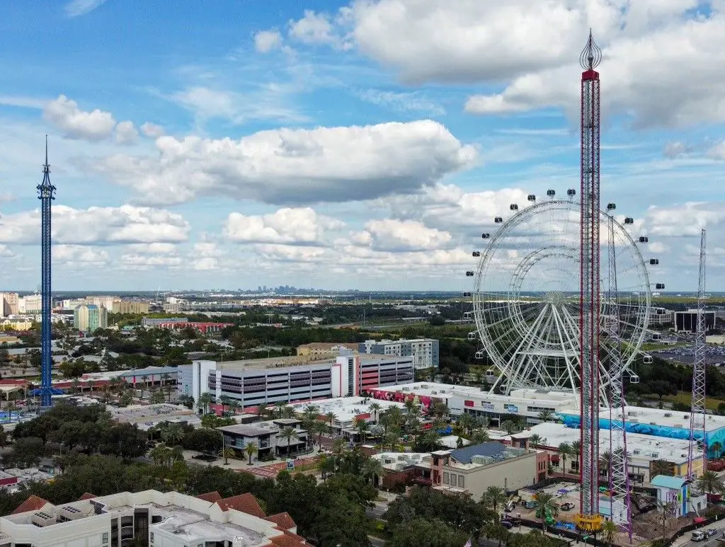 World’s Tallest Slingshot and Drop Tower Opens in Orlando’s Icon Park