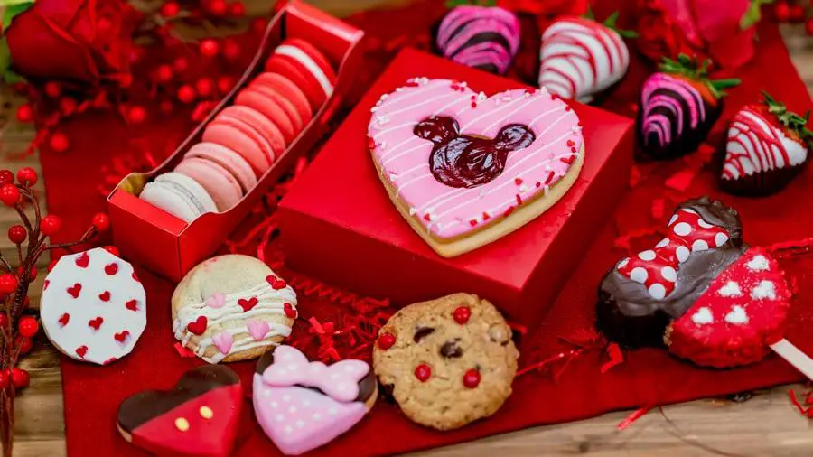 New Valentine's Day Food and Merch offerings for the Disneyland Resort