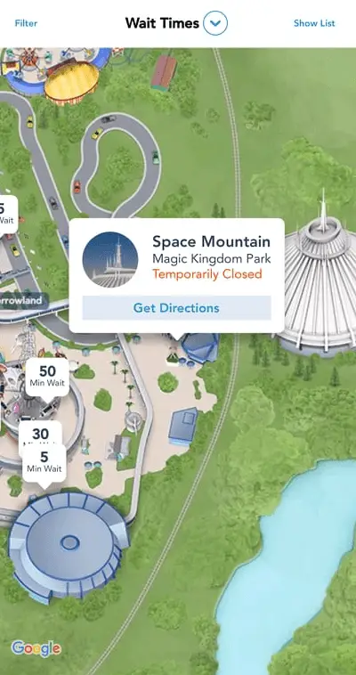 Possible fire at Space Mountain in the Magic Kingdom