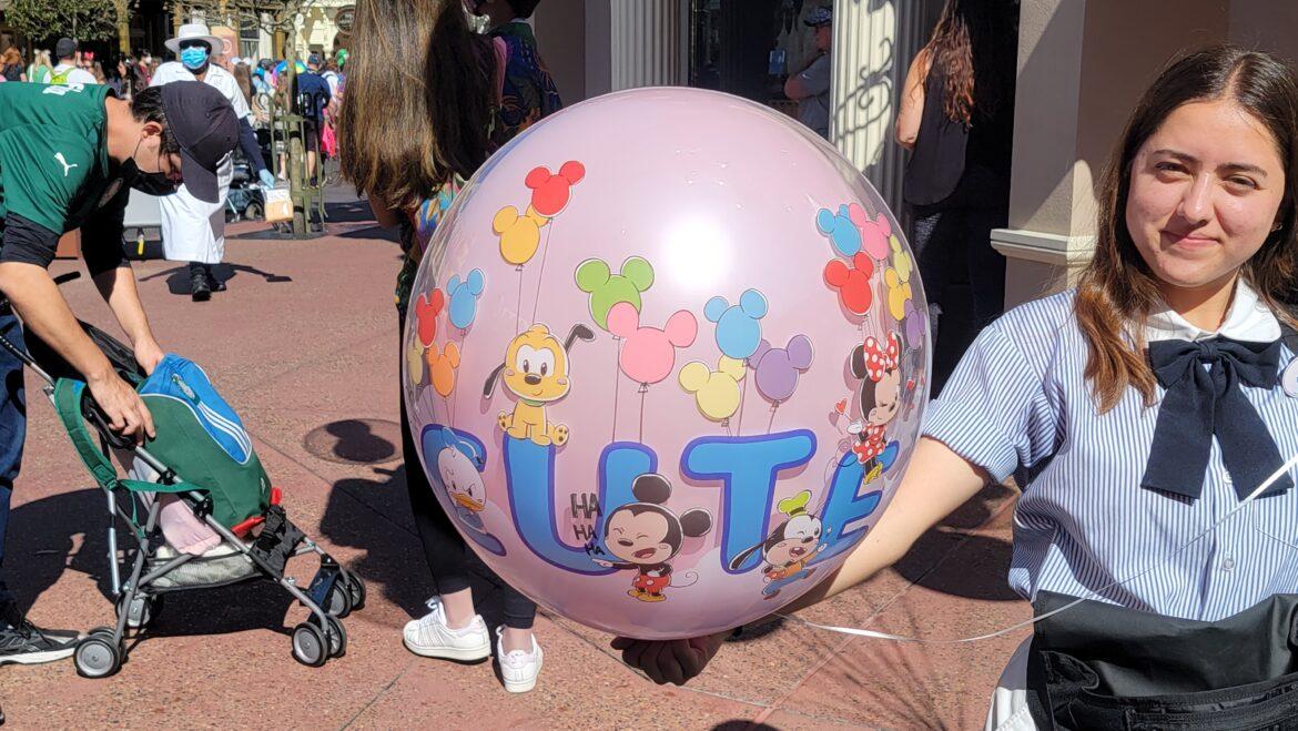Love is in the air for this new Mickey & Minnie Balloon at Disney World