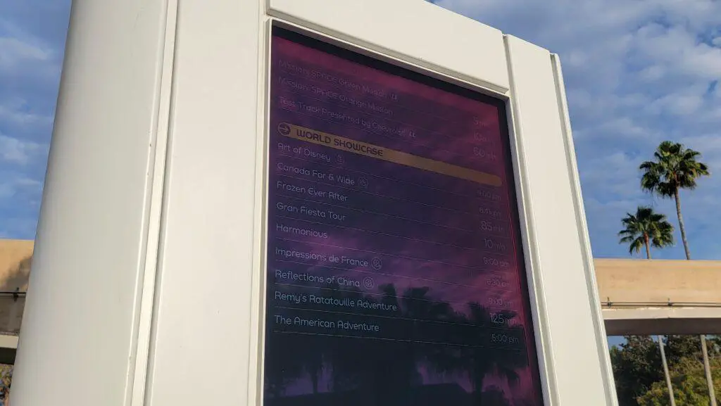 New Times Board debuts in Epcot