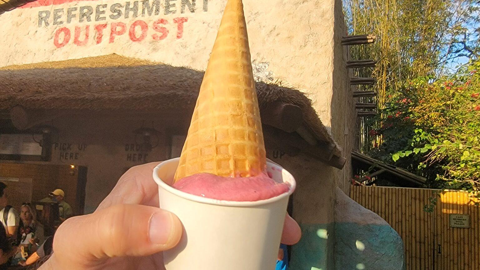 New Cherry Dole Whip in Epcot is a refreshing treat Chip and Company