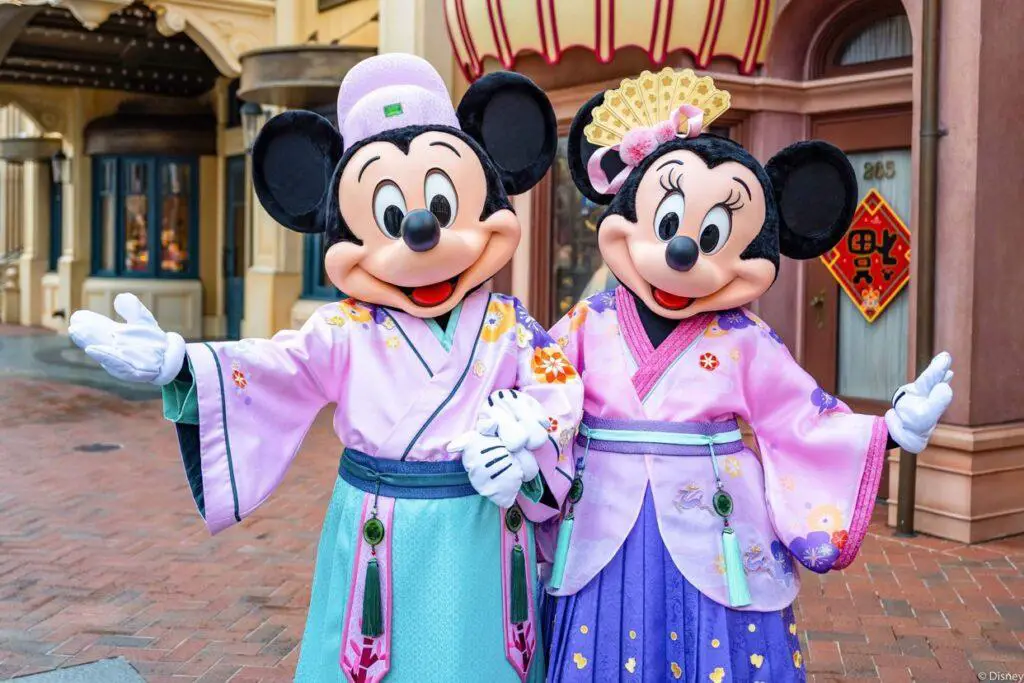 Mickey & Friends have new outfits for the Lunar New Year at Shanghai Disneyland