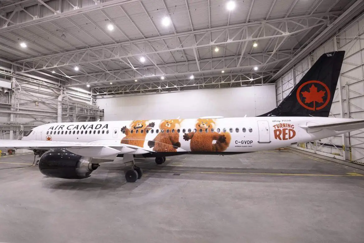 Air Canada reveals new Pixar’s Turning Red Aircraft