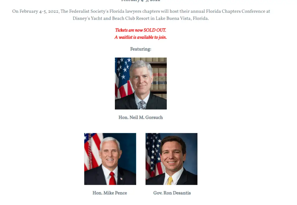 Disney World to host Conference featuring Mike Pence and Ron DeSantis