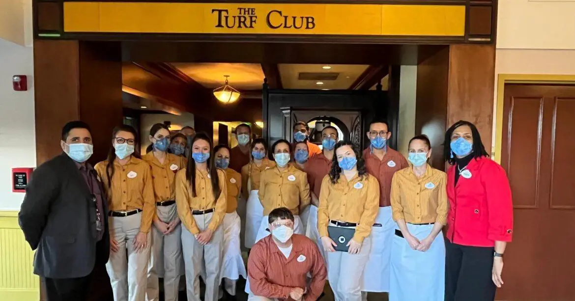 Cast Members celebrate the reopening of The Turf Club at Disney’s Saratoga Springs
