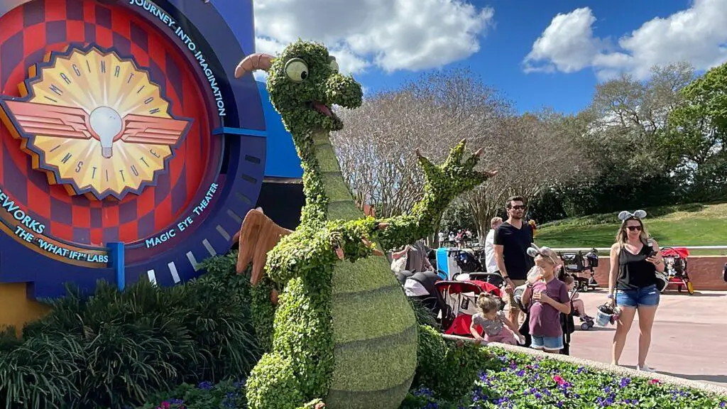 Figment and 3 Caballeros Topiaries