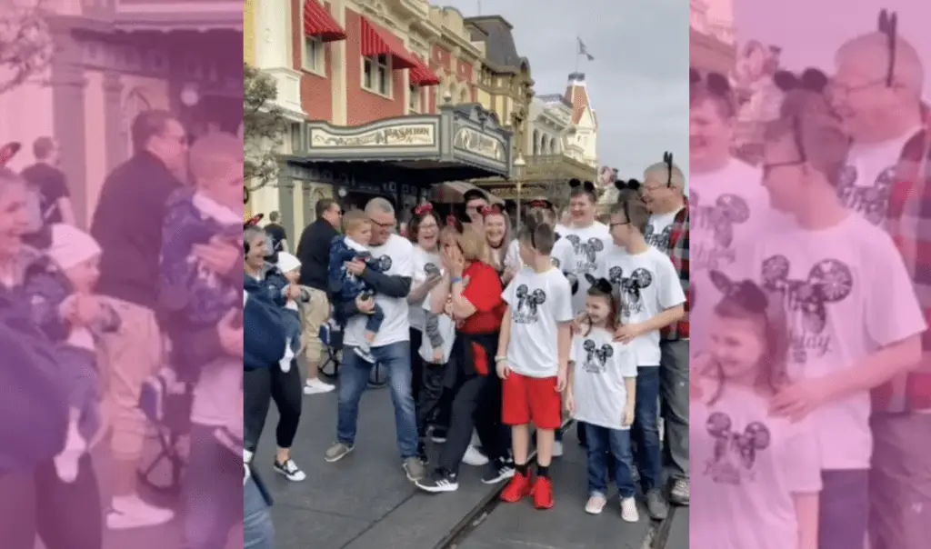 Video: Grandmother Surprised by Her Whole Family at The Magic Kingdom for Her 70th Birthday