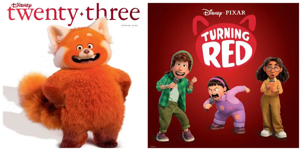 New issue of “Disney twenty-three” highlights Pixar’s Turning Red