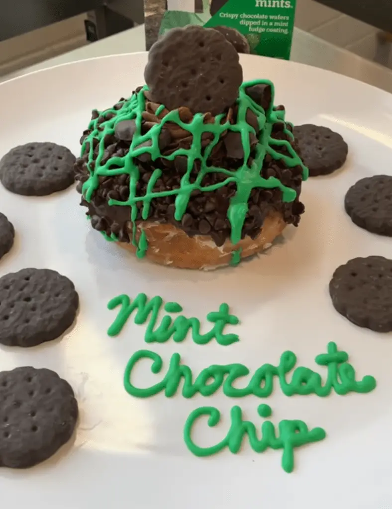 Everglazed Donuts Releases Limited Edition Girl Scout Thin Mint Chocolate Chip Donut 