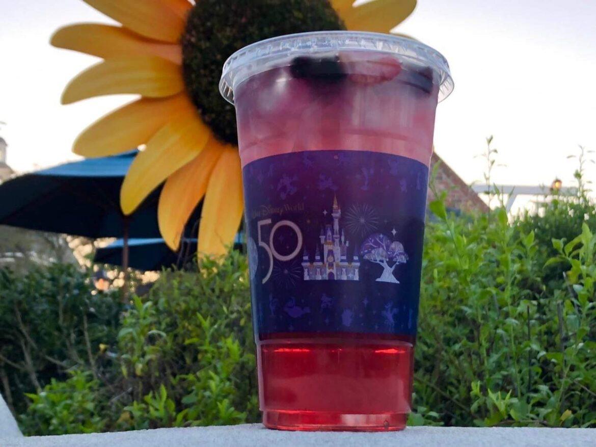 Wildberry Wonder Refresher at Joffrey’s in Epcot is a refreshing drink