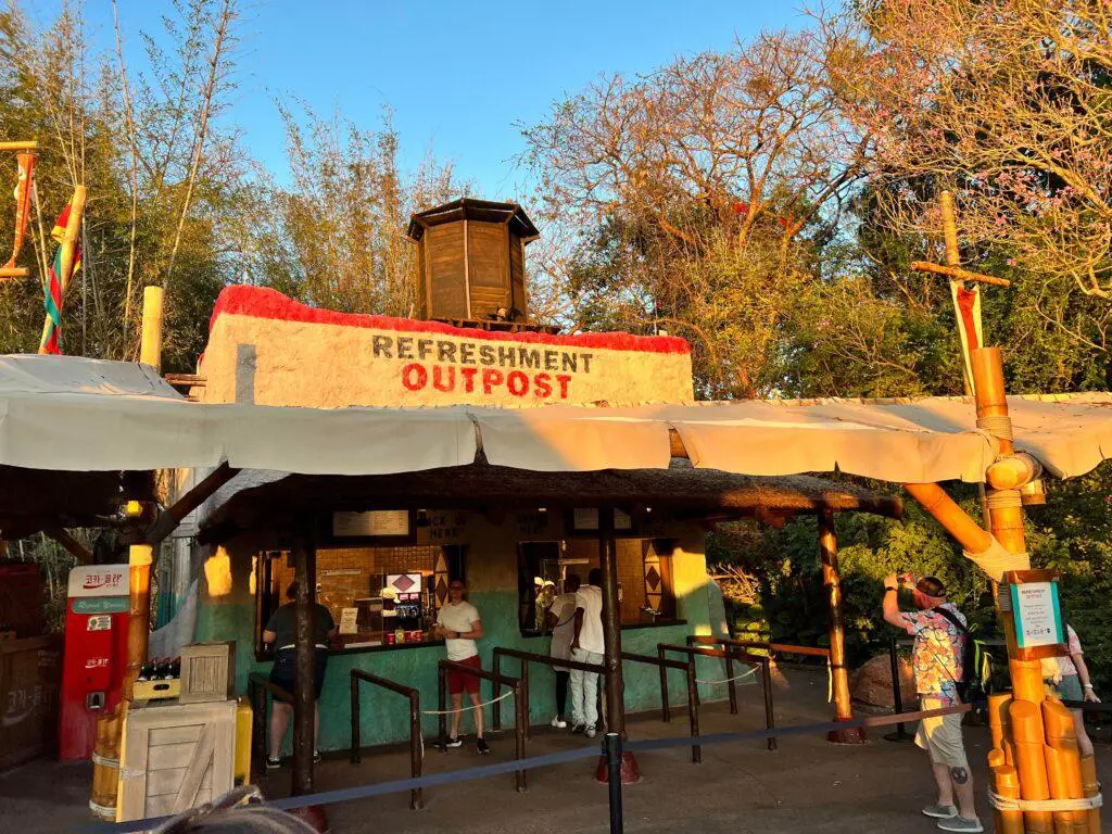 All new Tangerine Dole Whip at the Refreshment Outpost in Epcot