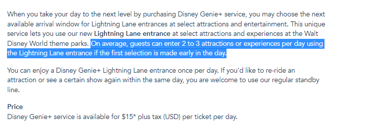 Disney adds Lightning Lane disclaimer to manage Genie+ expectations