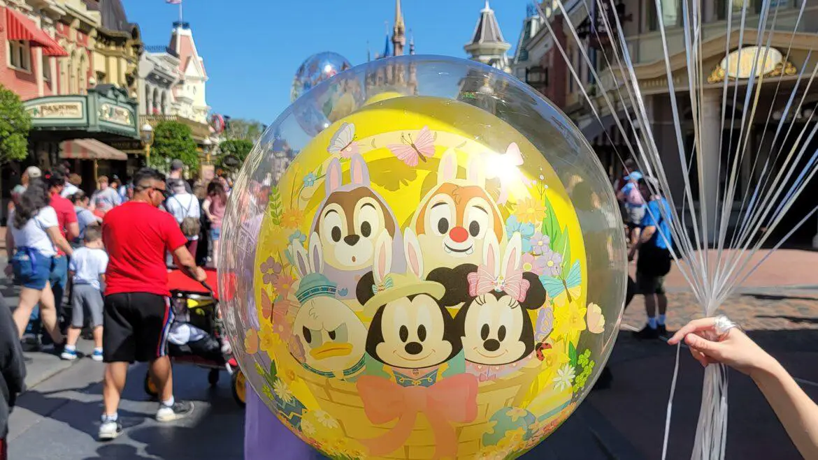 New Super Cute Easter Eggs Balloon available at Magic Kingdom