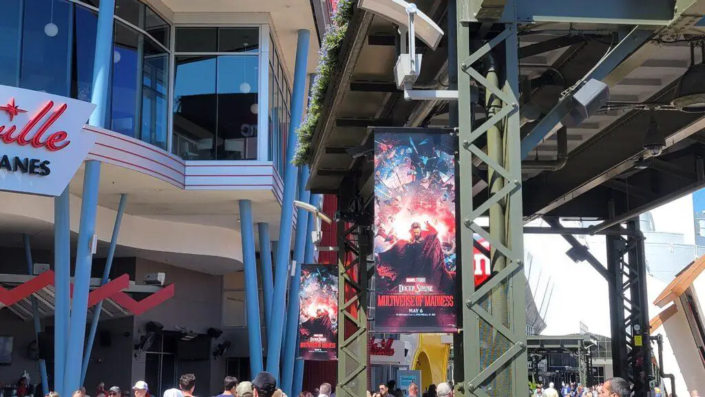 Doctor Strange and the Multiverse of Madness Decorations at AMC Theater in Disney Springs