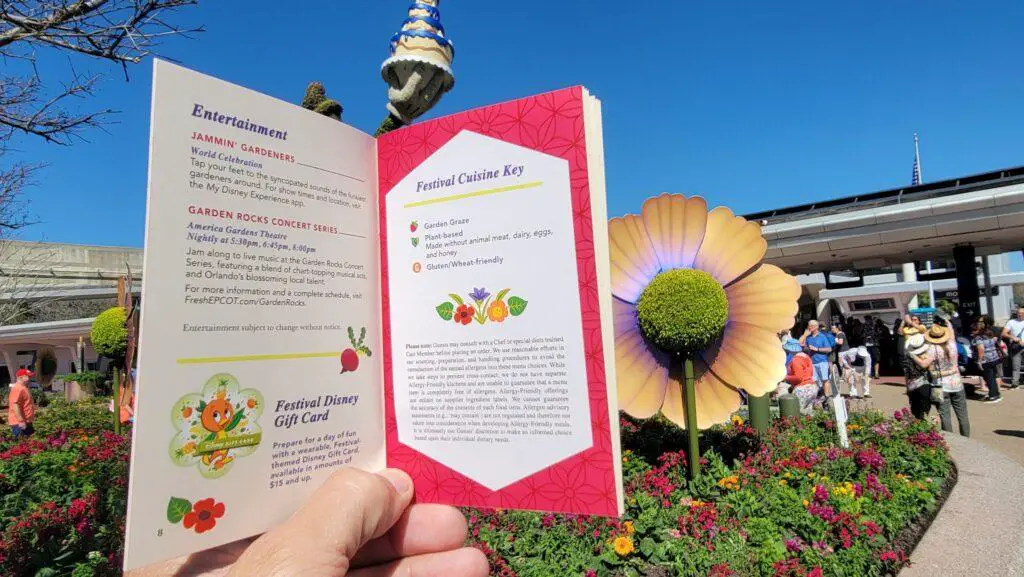 New Passport for the 2022 Epcot International Flower & Garden Festival