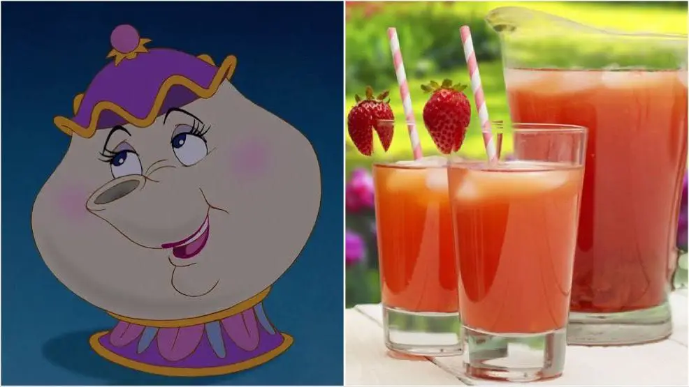 Refreshing Mrs. Potts Strawberry Lemonade Tea For Those Warm Spring Days!