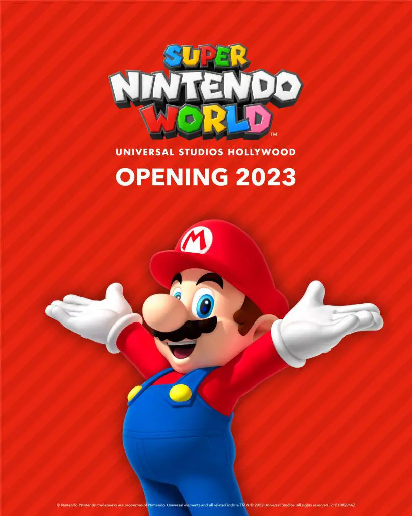SUPER NINTENDO WORLD to open in 2023 at Universal Studios Hollywood!