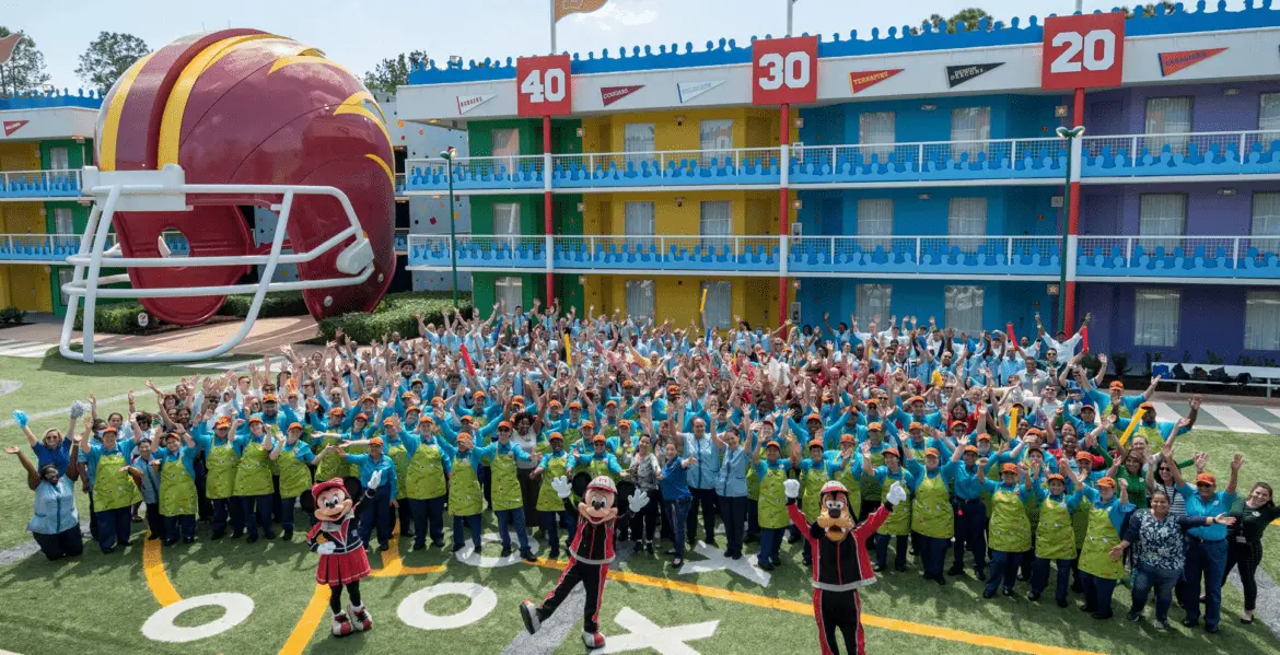 Disney Cast Members Celebrate All Disney World Resort Hotels are Now Open 