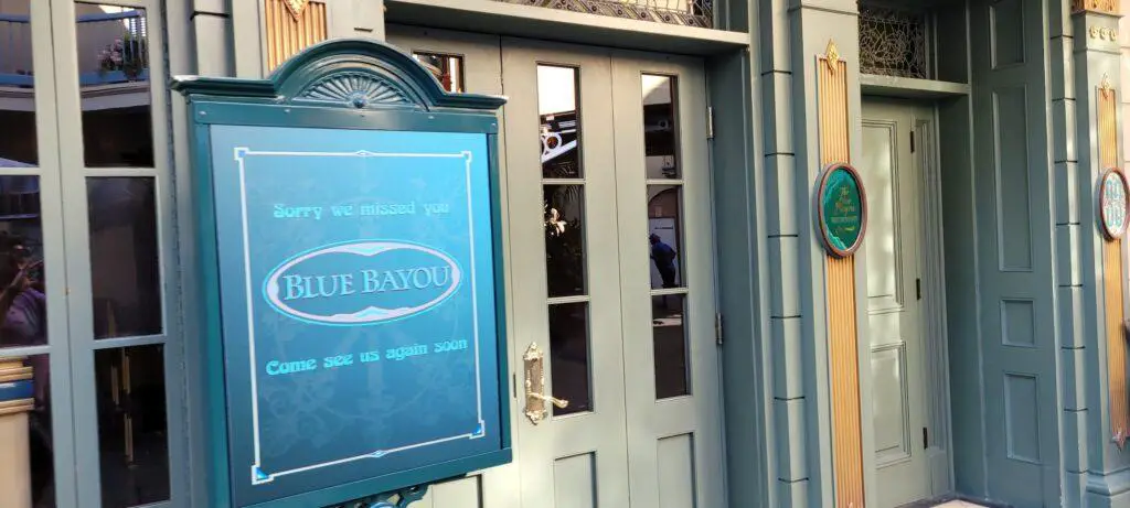 Blue Bayou Restaurant in Disneyland closing for refurbishment starting in April