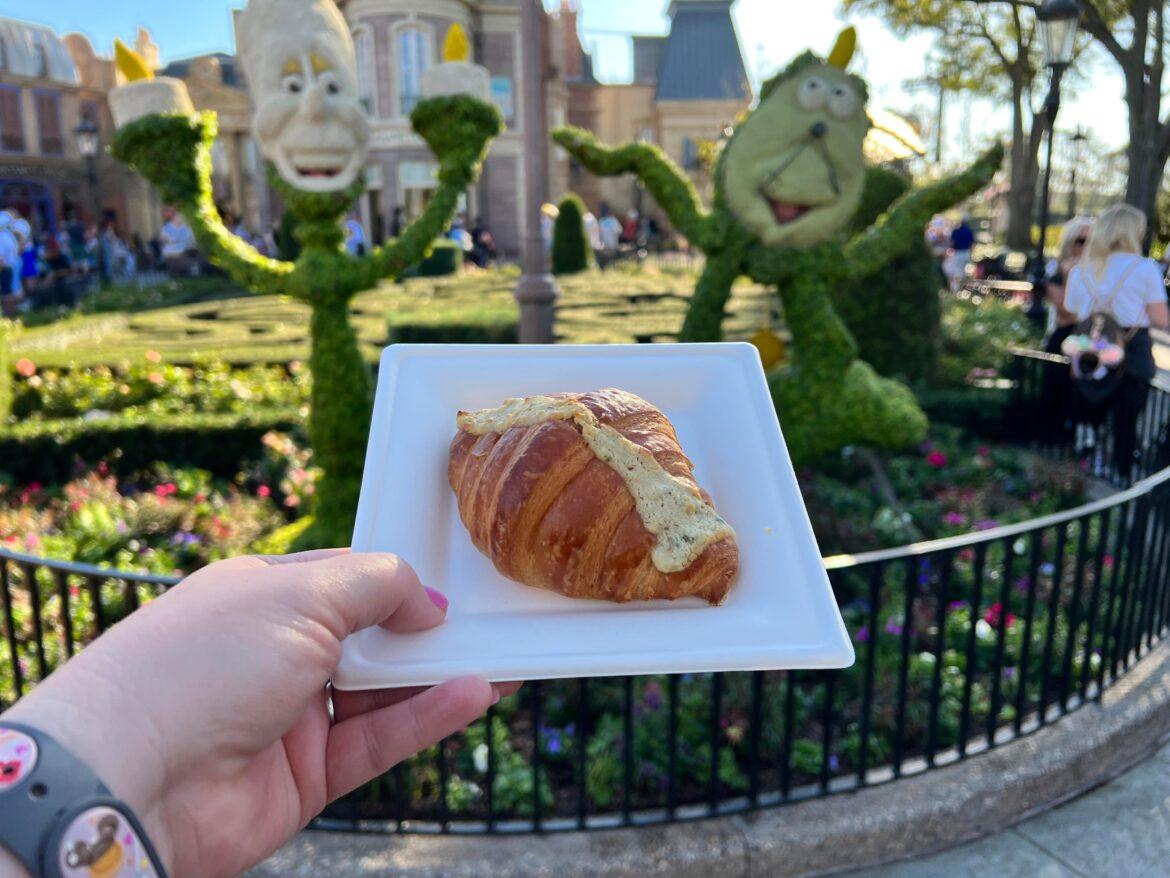 Delicious Goat Cheese Croissant is a must try at the Epcot Flower & Garden Festival