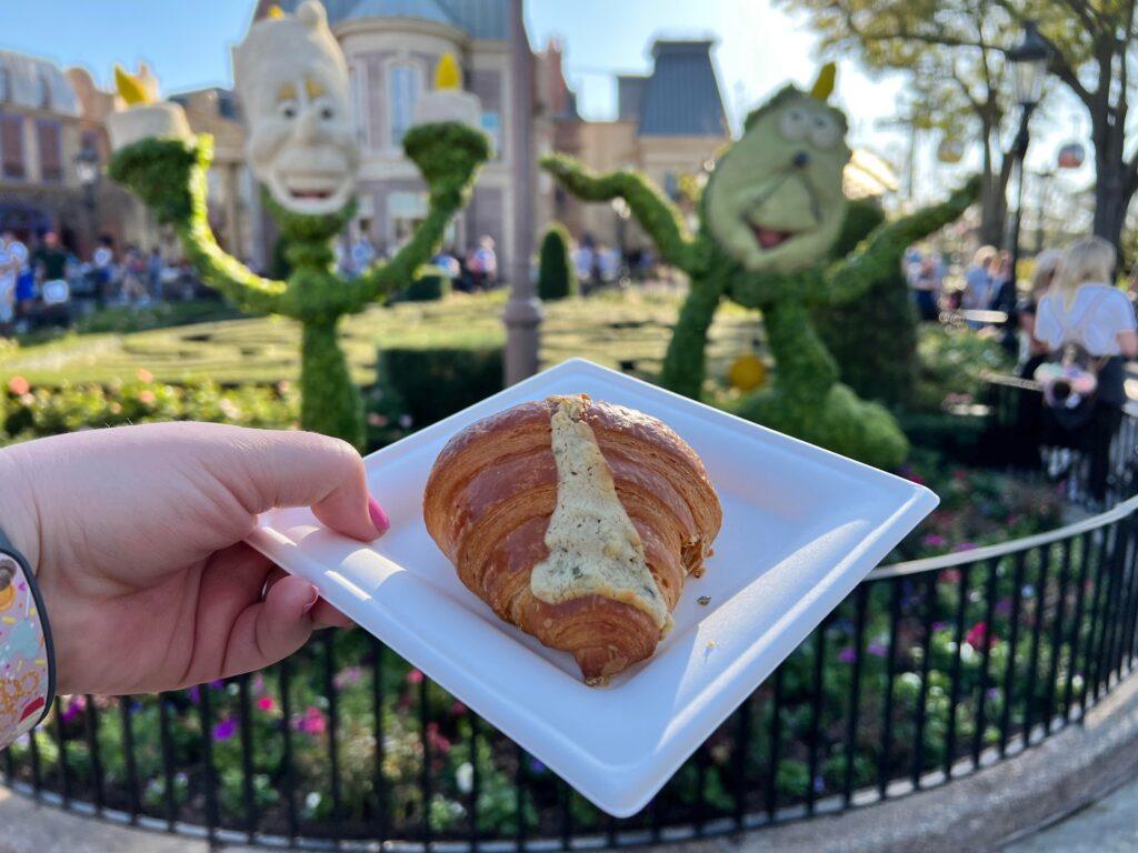 Delicious Goat Cheese Croissant is a must try at the Epcot Flower & Garden Festival
