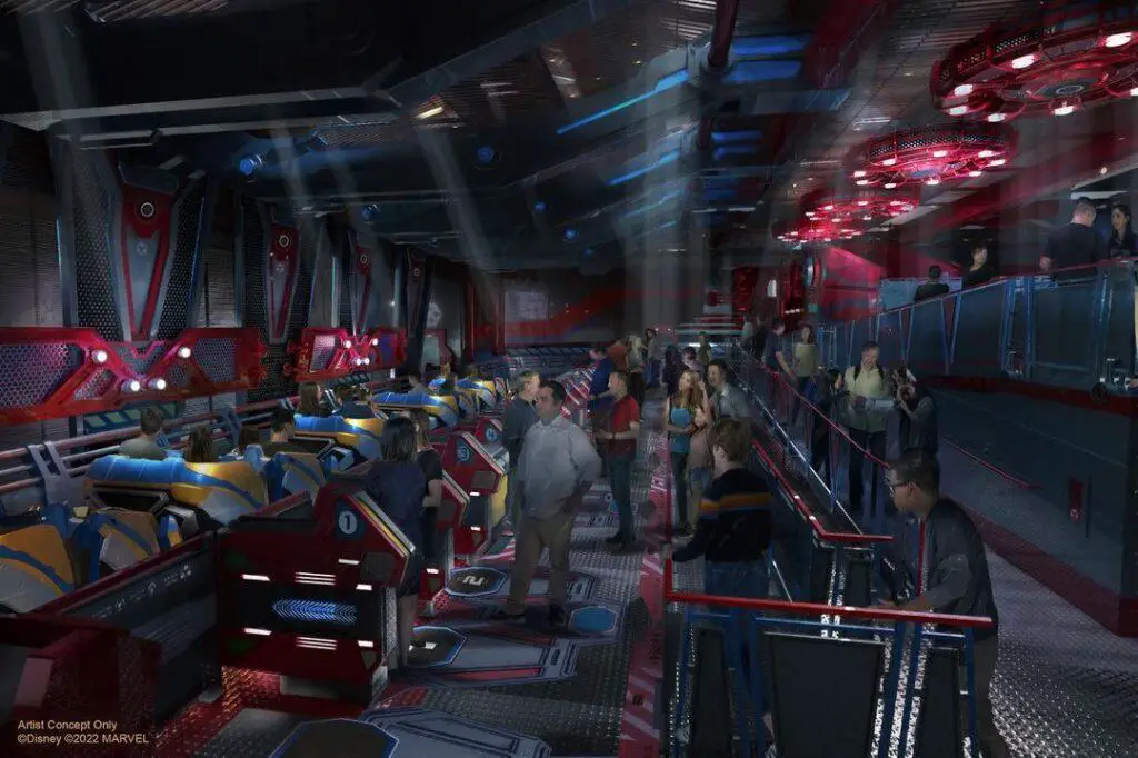 First look at the load stations of Guardians of the Galaxy: Cosmic Rewind from Imagineer Zach Riddley