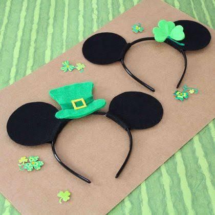 Mickey And Minnie St. Patrick's Day Ears