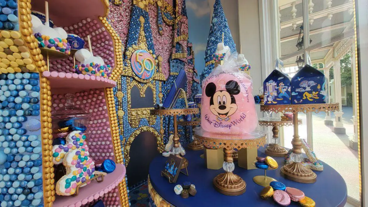50th Anniversary Candy Cinderella Castle on Display at Main Street Confectionery