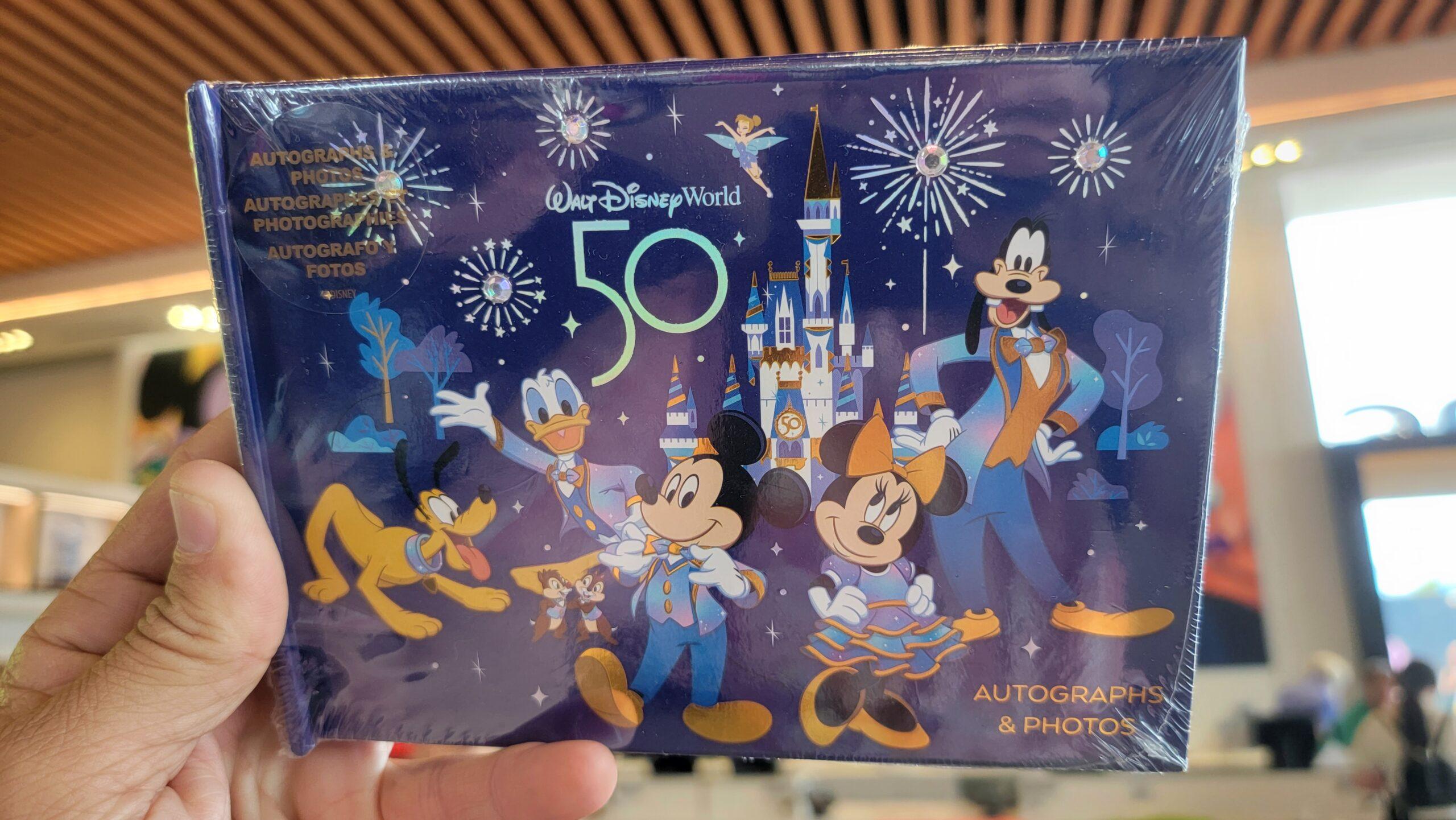 New 50th Anniversary Autograph Book Available at Walt Disney World, Disney  Autograph Book 