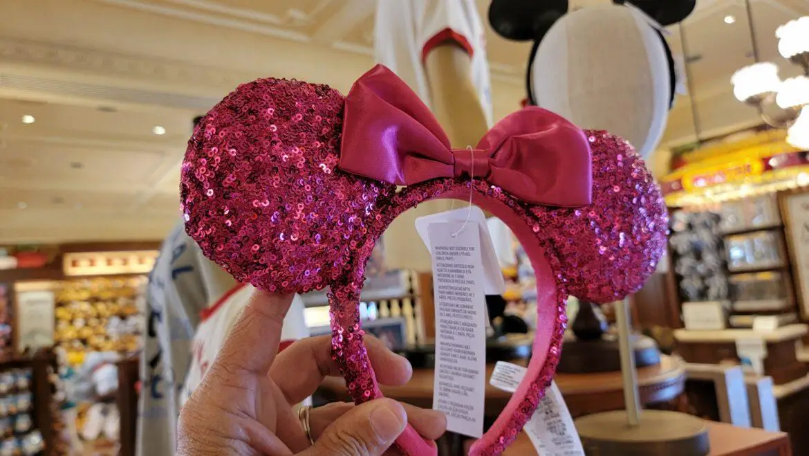 New Sparkly Magenta Ears are now at Walt Disney World
