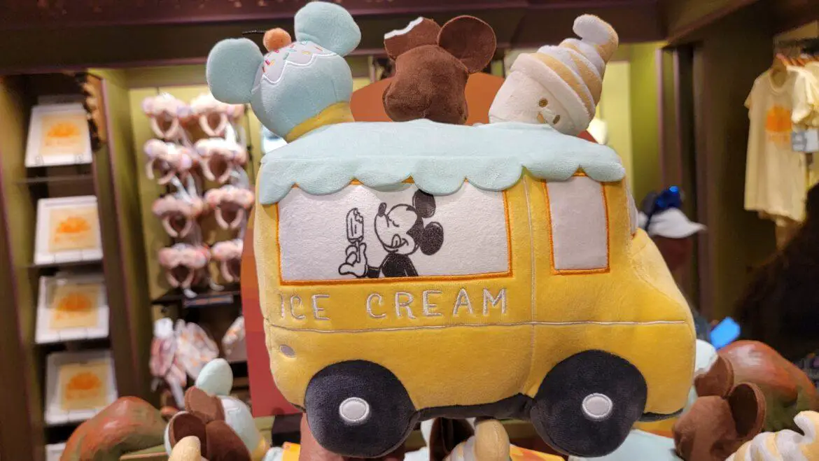 New Mickey Ice Cream Truck Plush Dog Toy available at Walt Disney World