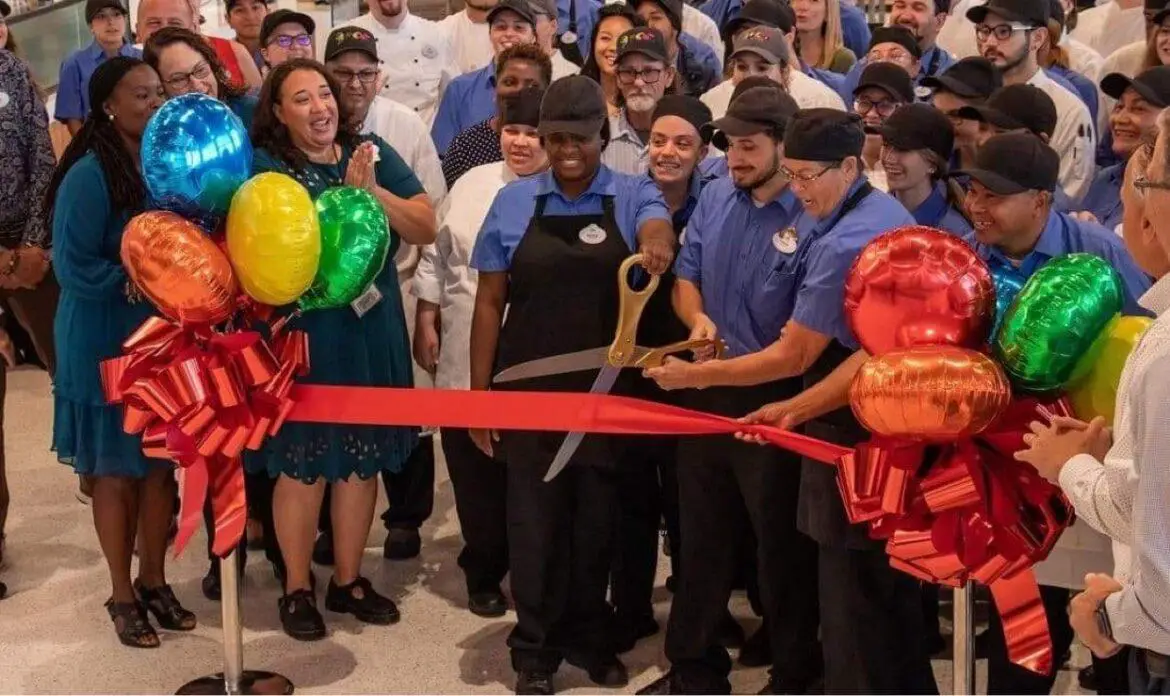Cast Members celebrate the Grand Opening of Connections Cafe & Eatery