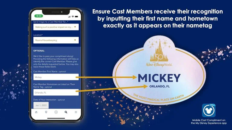100,000 Cast Compliments Given to Cast Members in the My Disney Experience App