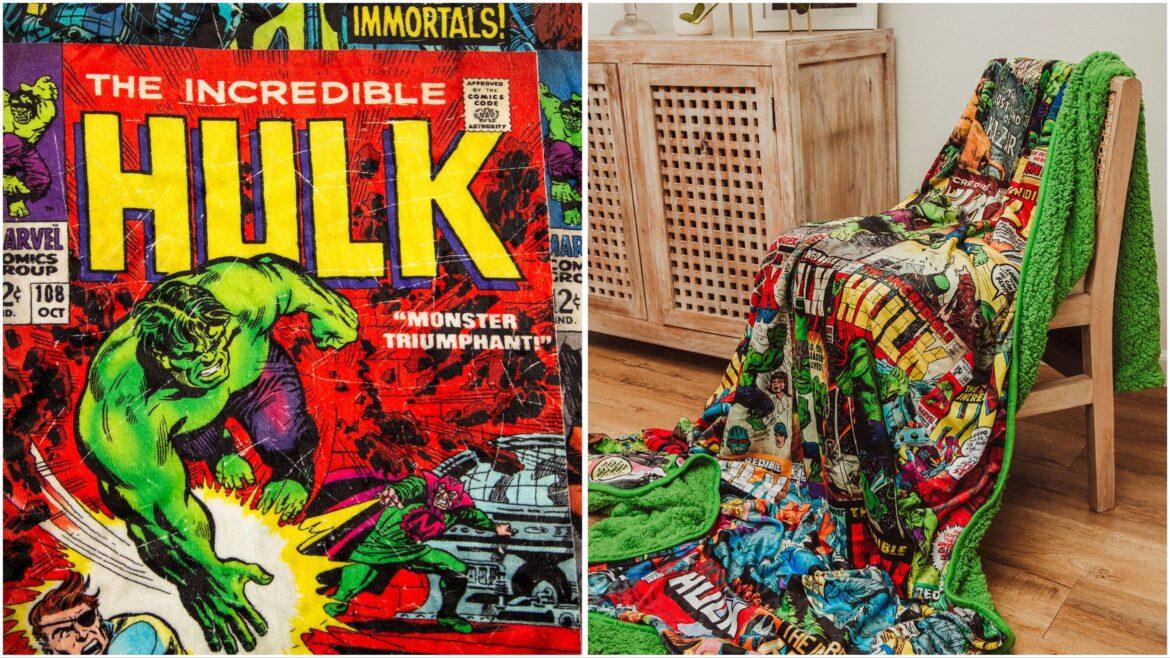 Incredible Hulk Sherpa Blanket To Smash Into Comfort At Home!