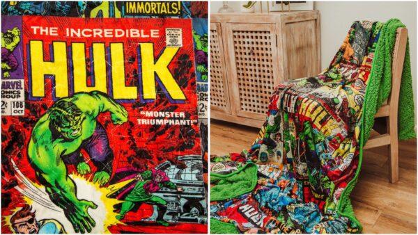 Incredible Hulk Sherpa Blanket