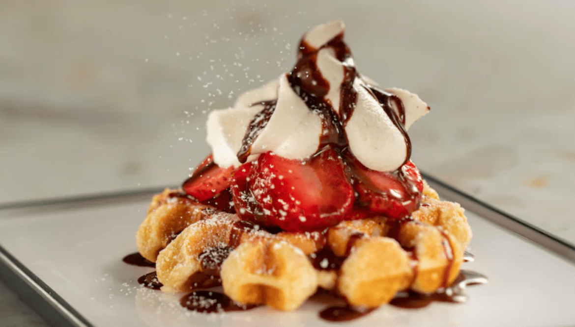 You Can’t Miss This Delicious Liege Waffle Once Connections Cafe Opens At Epcot!