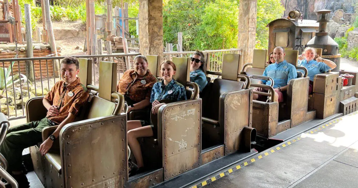 Disney Cast Members Celebrate the reopening of Expedition Everest