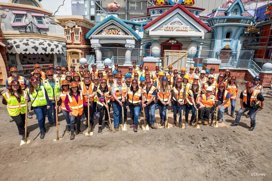 Cast Members celebrate groundbreaking on Toontown Re-Imagining in Disneyland