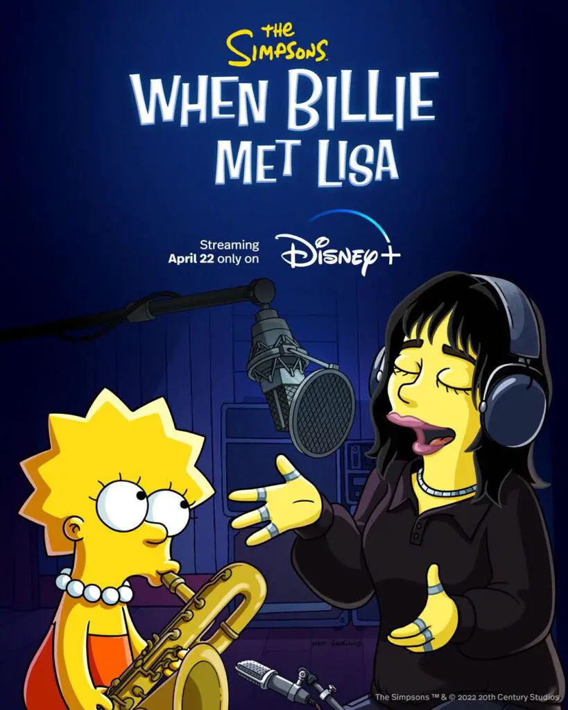 Billie Eilish to Star in 'When Billie Met Lisa' "Simpsons" Short on Disney+