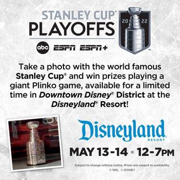 Stanley Cup Returns to Downtown Disney District with Games and