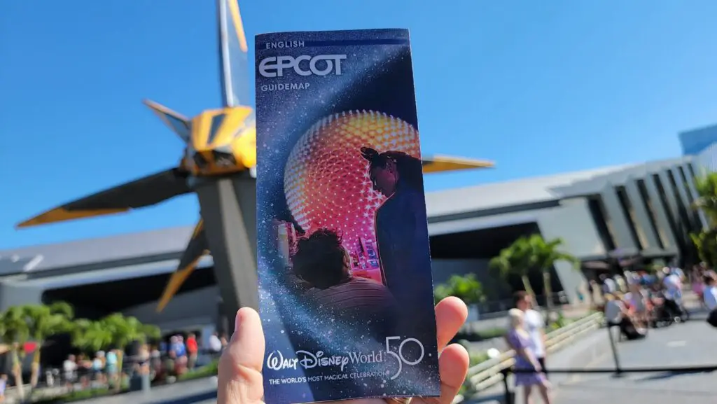 New Epcot Theme Park Maps highlight Guardians of the Galaxy: Cosmic Rewind