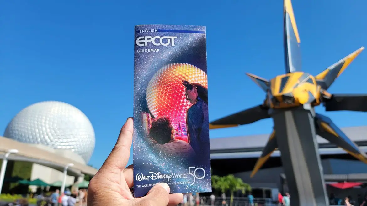 New Epcot Theme Park Maps highlight Guardians of the Galaxy: Cosmic Rewind