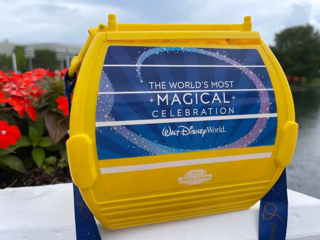 New Disney World 50th Anniversary Skyliner Popcorn Bucket Soars into EPCOT