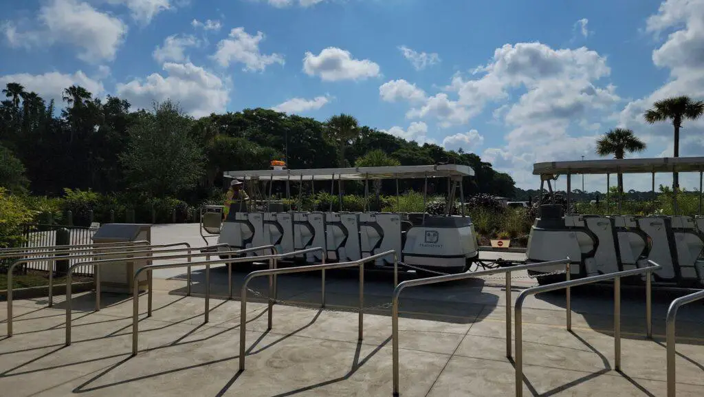 Parking Lot Tram testing is underway at Disney's Animal Kingdom